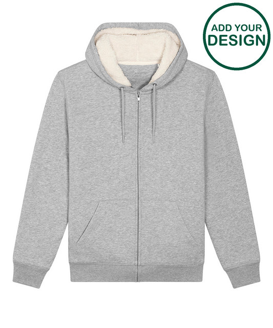 Unisex Hygger sherpa zip-through sweatshirt (STSU956)
