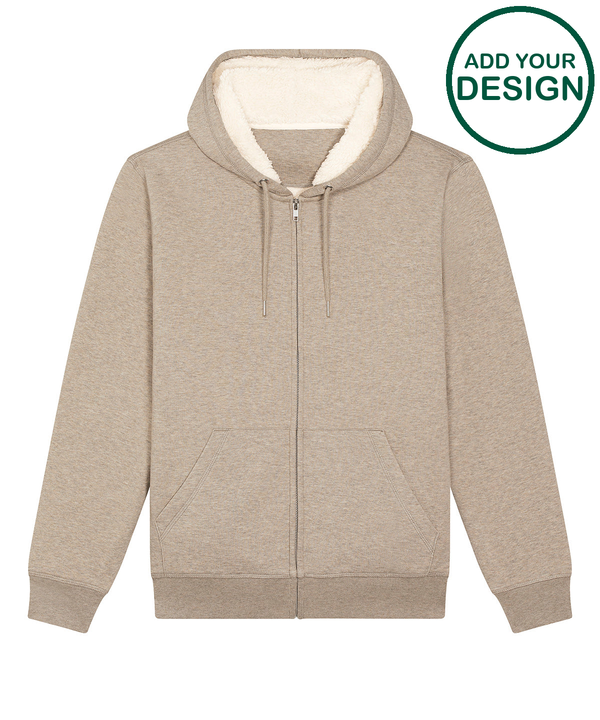 Unisex Hygger sherpa zip-through sweatshirt (STSU956)