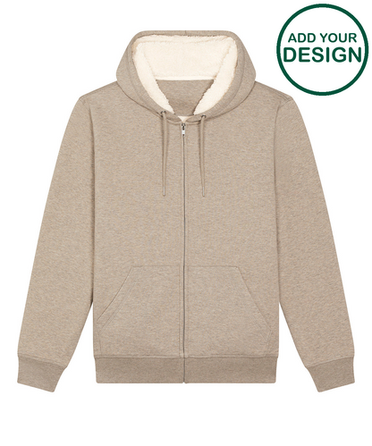 Unisex Hygger sherpa zip-through sweatshirt (STSU956)