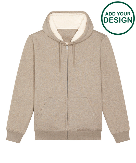 Unisex Hygger sherpa zip-through sweatshirt (STSU956)