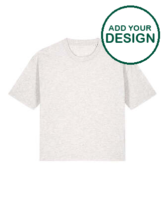 Stanley/Stella - Womens Stella Nova boxy t-shirt (STTW175) - Cool Heather Grey - Add Your Design/Logo