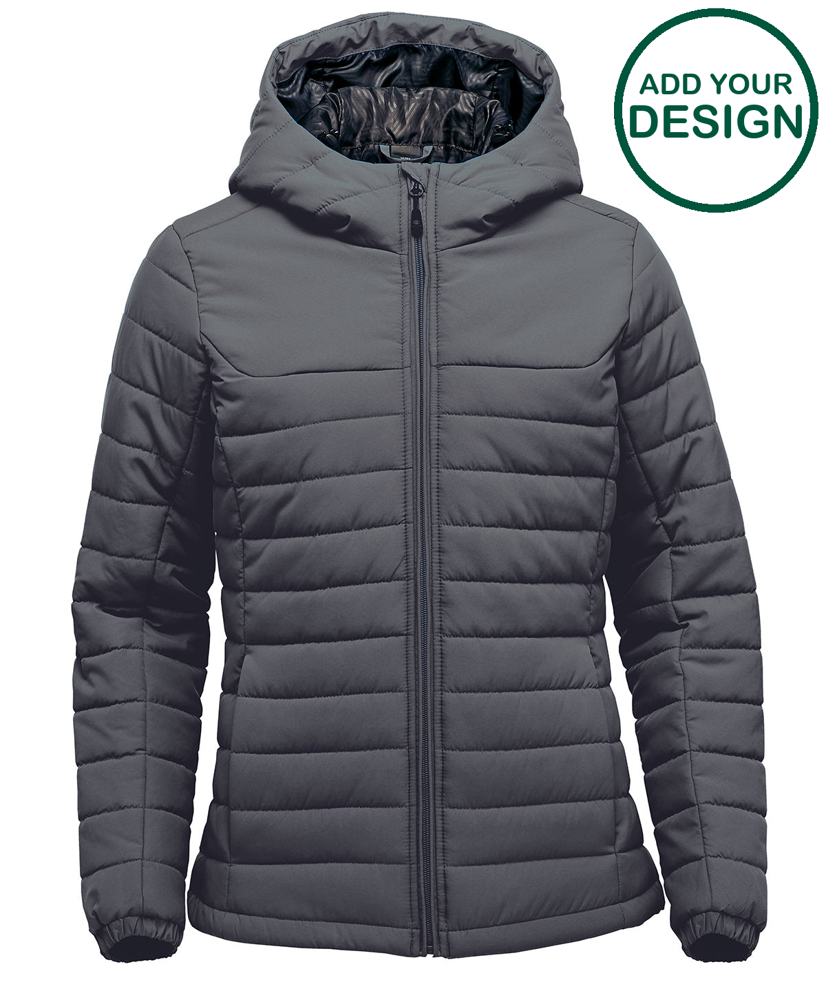 Womens Nautilus quilted hooded jacket
