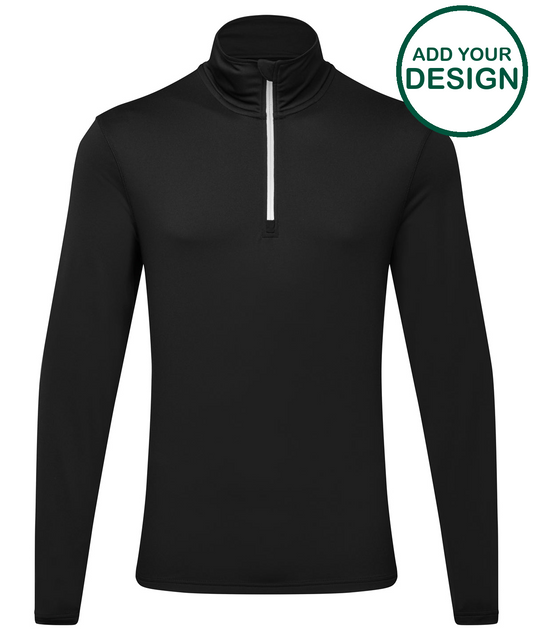TriDri® recycled long sleeve brushed back ¼ zip top