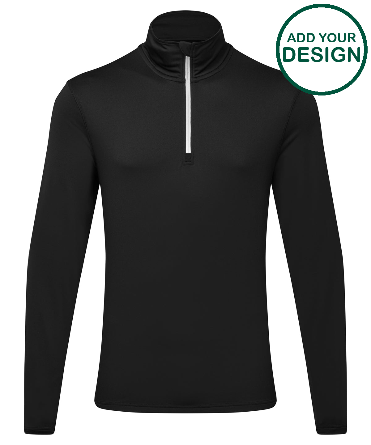 TriDri® recycled long sleeve brushed back ¼ zip top