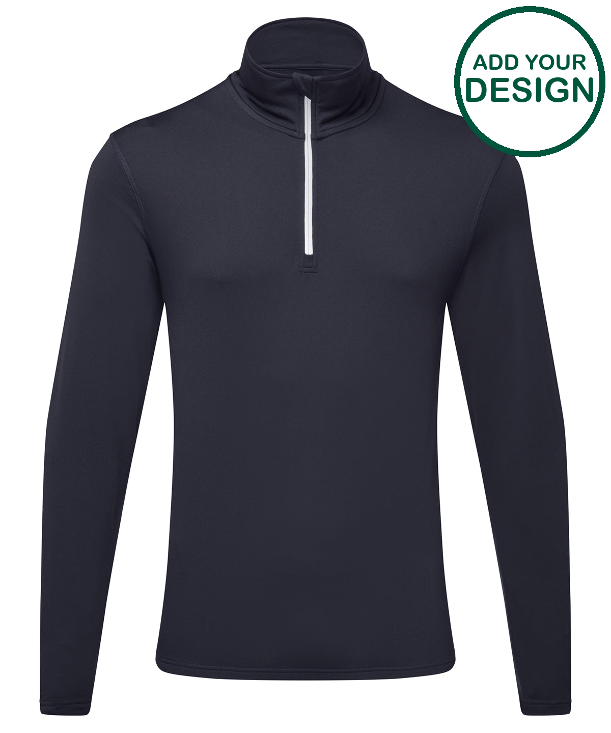 TriDri® recycled long sleeve brushed back ¼ zip top