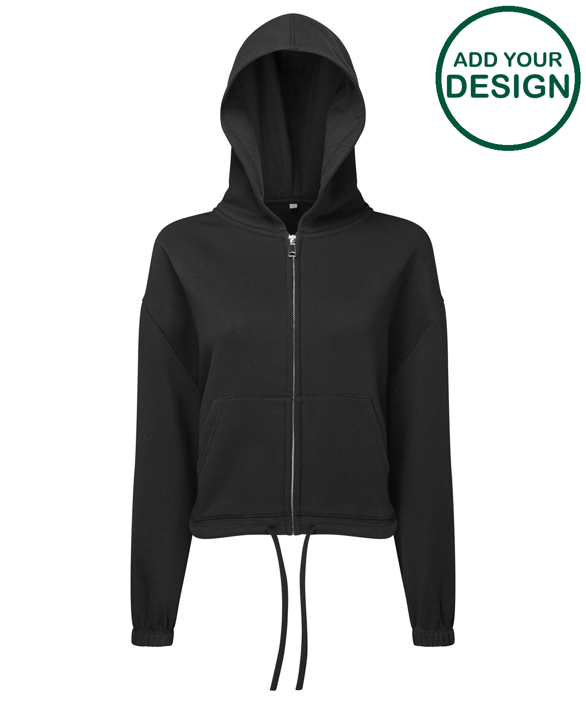 Womens TriDri® recycled drawstring full-zip hoodie
