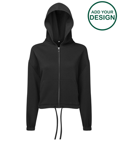 Womens TriDri® recycled drawstring full-zip hoodie