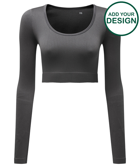 Womens TriDri® ribbed seamless '3D Fit' crop top