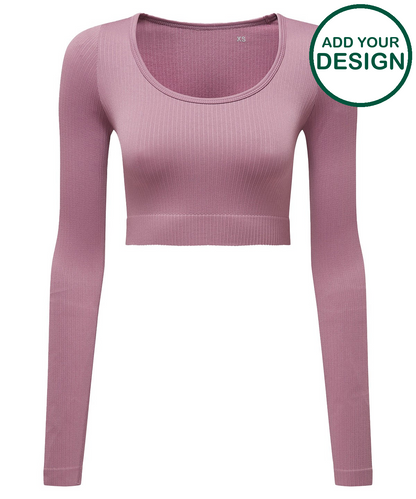 Womens TriDri® ribbed seamless '3D Fit' crop top