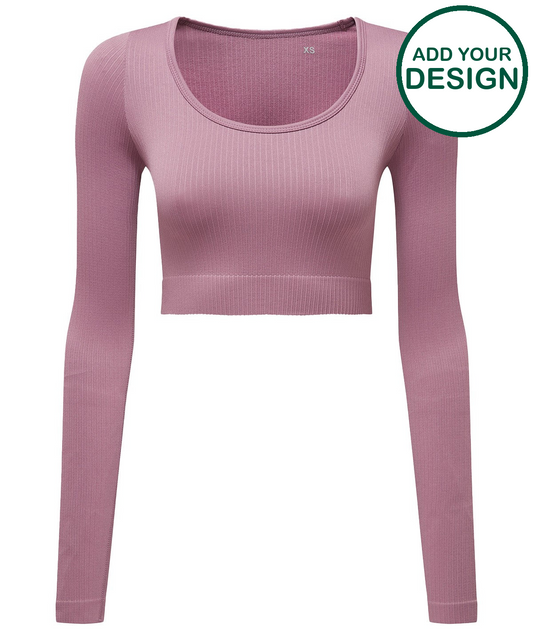 Womens TriDri® ribbed seamless '3D Fit' crop top