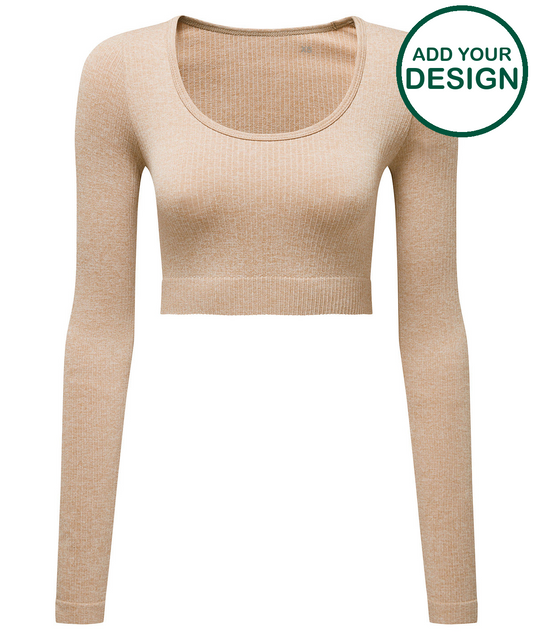 Womens TriDri® ribbed seamless '3D Fit' crop top