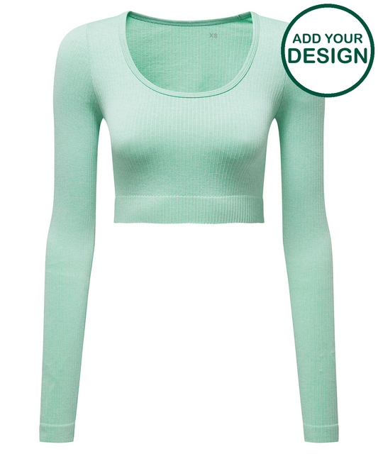 Womens TriDri® ribbed seamless '3D Fit' crop top