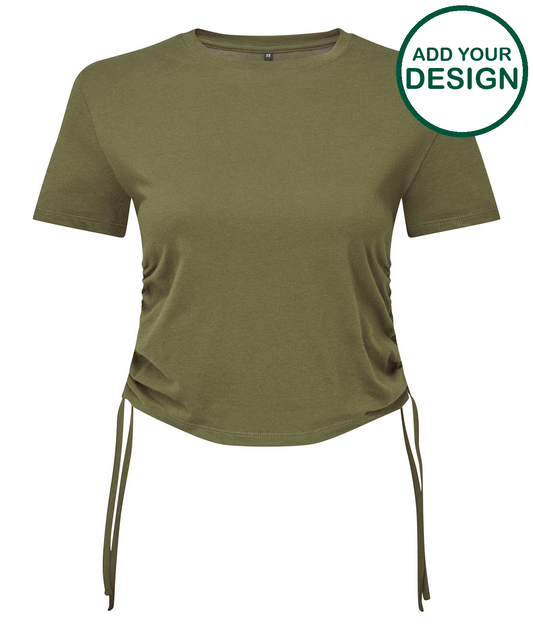 Womens TriDri® ruched crop top