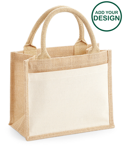 Cotton pocket jute gift bag