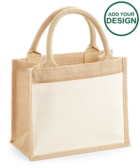 Cotton pocket jute gift bag