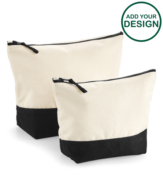 Dipped base canvas accessory bag