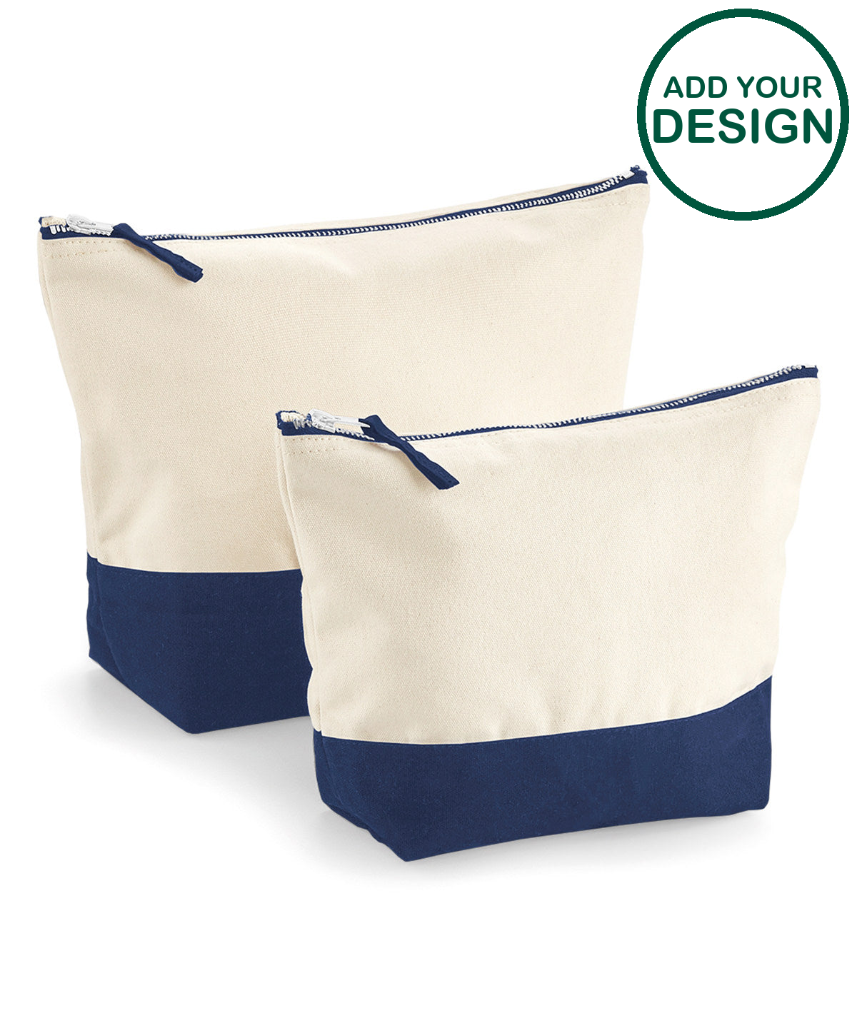 Dipped base canvas accessory bag