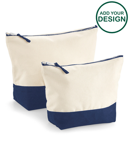Dipped base canvas accessory bag