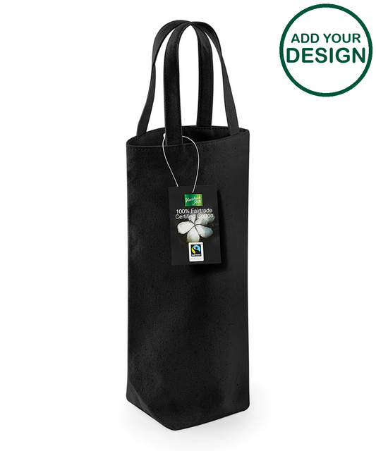Fairtrade cotton bottle bag