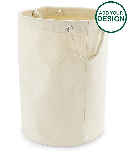 Heavy canvas storage trug