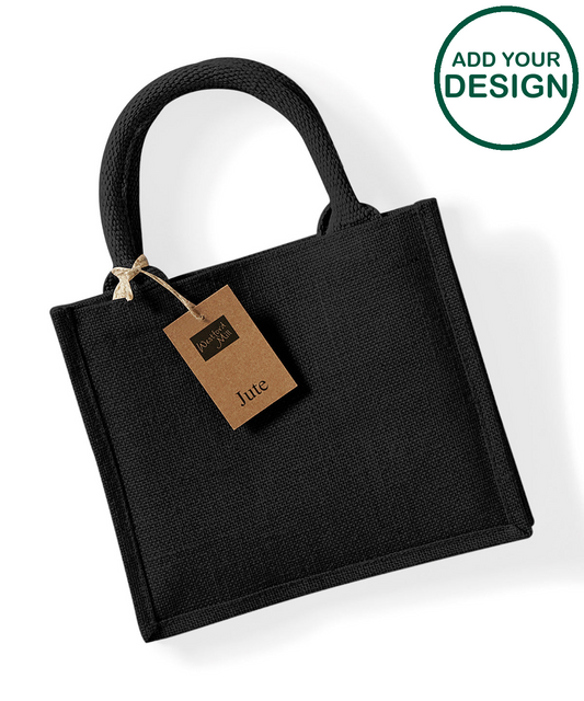 Jute mini gift bag