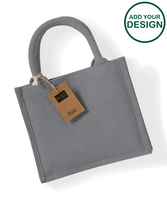Jute mini gift bag