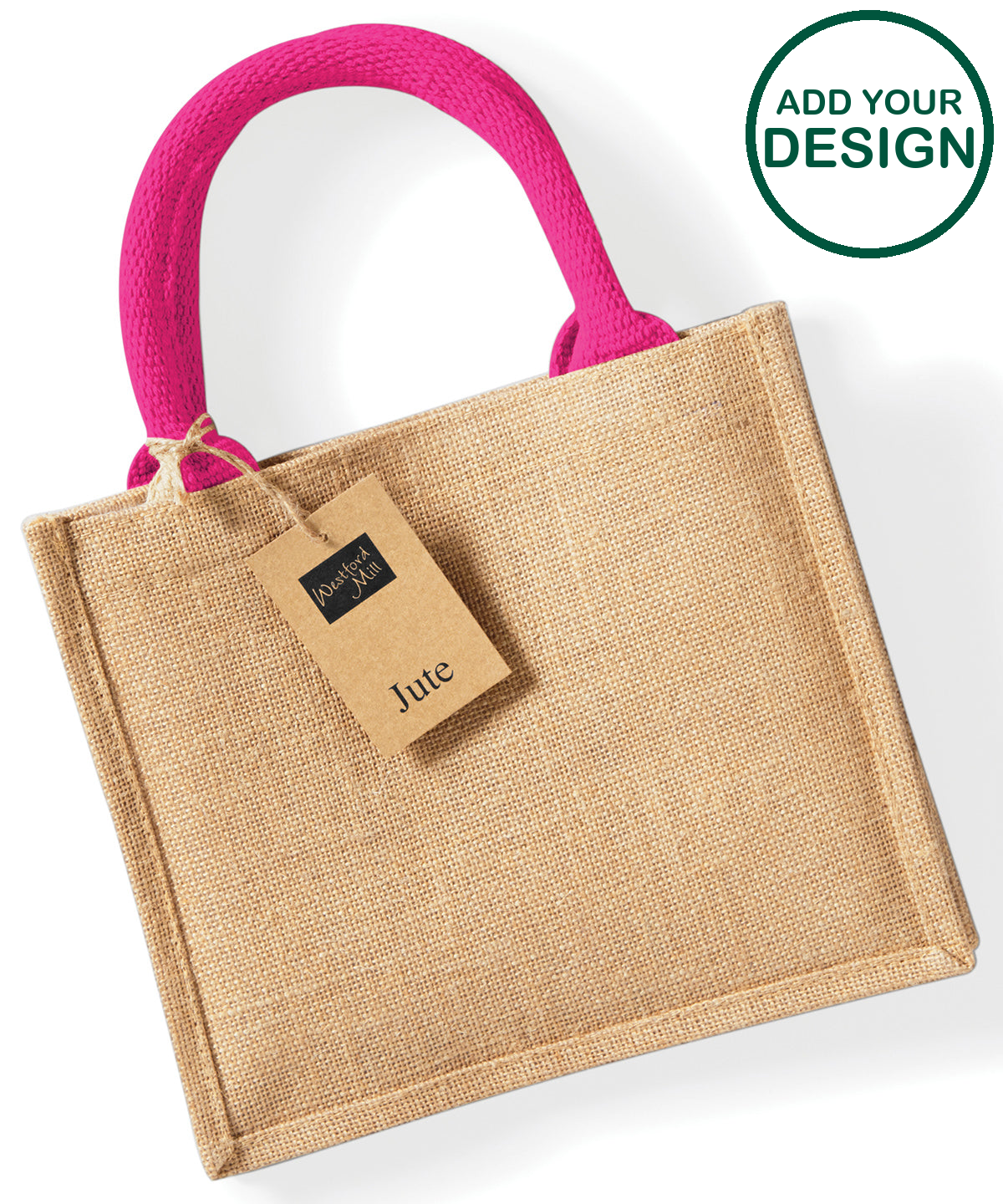 Jute mini gift bag