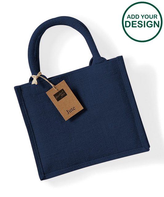 Jute mini gift bag