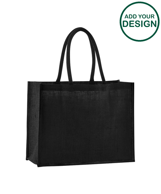 Natural starched jute classic shopper