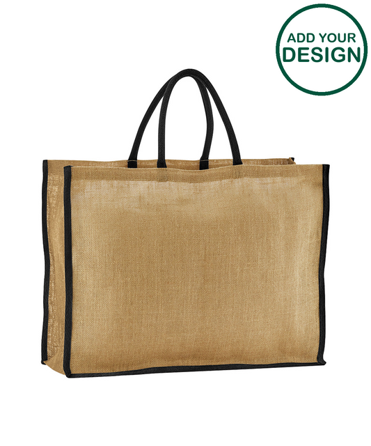 Natural starched jute market shopper