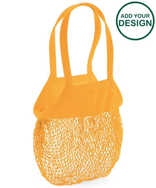 Organic cotton mesh grocery bag