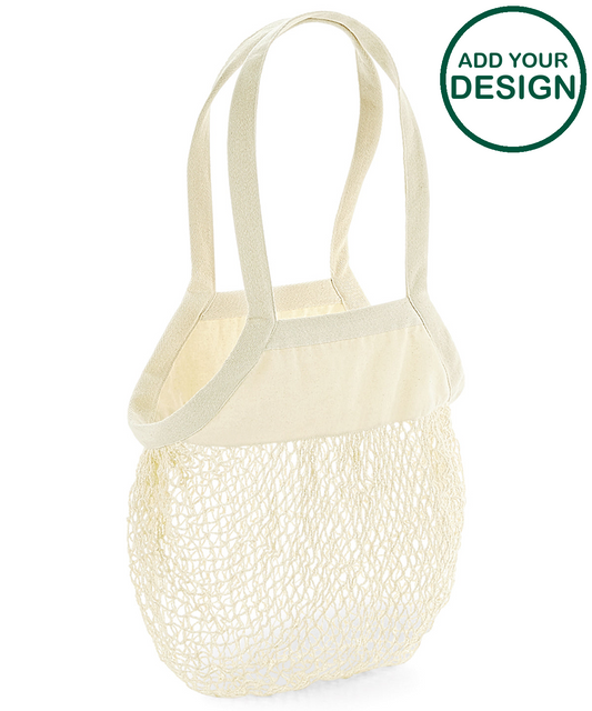 Organic cotton mesh grocery bag