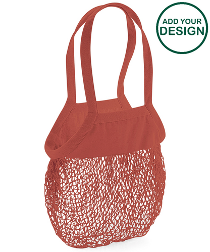 Organic cotton mesh grocery bag