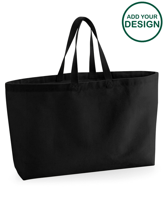 Oversized canvas tote bag