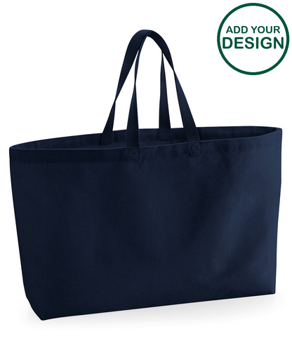 Oversized canvas tote bag