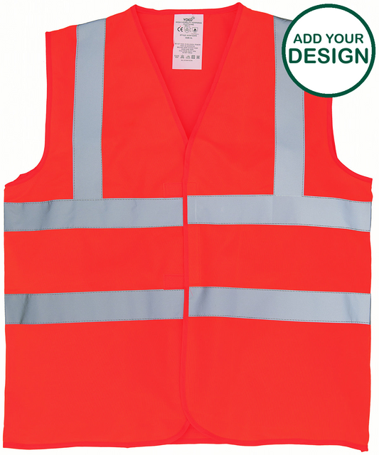 Flame-retardant hi-vis sleeveless waistcoat (HVW100FR)