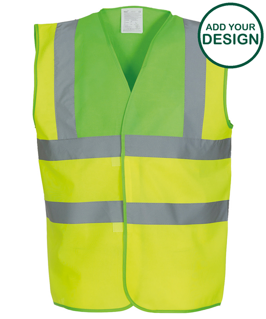 Hi-vis 2-band-and-braces waistcoat (HVW100)