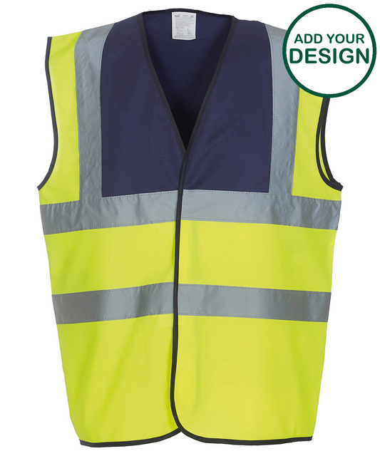 Hi-vis 2-band-and-braces waistcoat (HVW100)