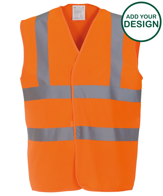 Hi-vis 2-band-and-braces waistcoat (HVW100)