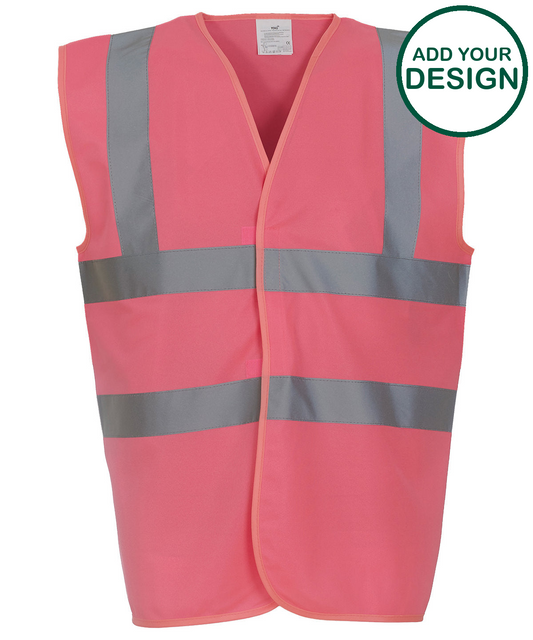 Hi-vis 2-band-and-braces waistcoat (HVW100)