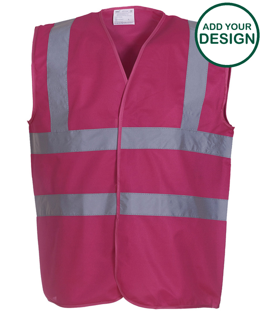 Hi-vis 2-band-and-braces waistcoat (HVW100)