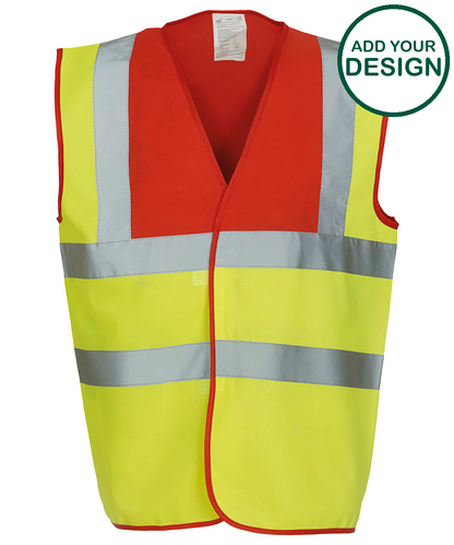 Hi-vis 2-band-and-braces waistcoat (HVW100)