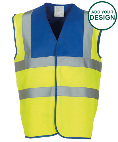 Hi-vis 2-band-and-braces waistcoat (HVW100)