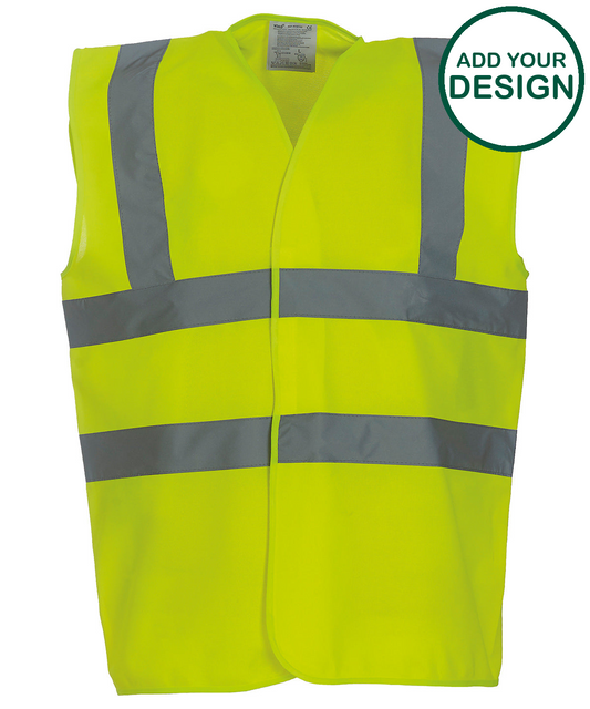 Hi-vis 2-band-and-braces waistcoat (HVW100)