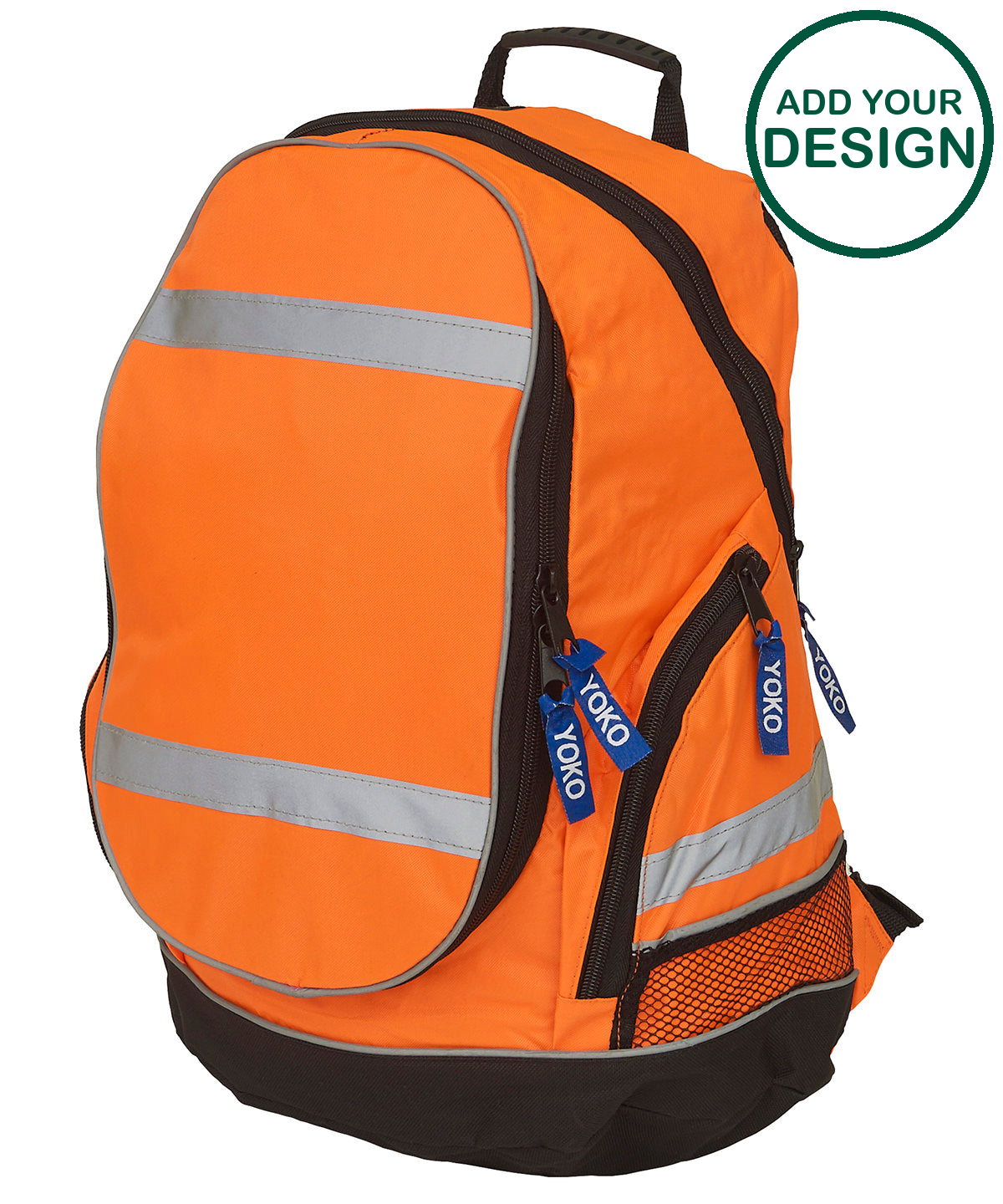 Yoko - Hi-vis London rucksack (YK8001) - Orange - Add Your Design/Logo ...
