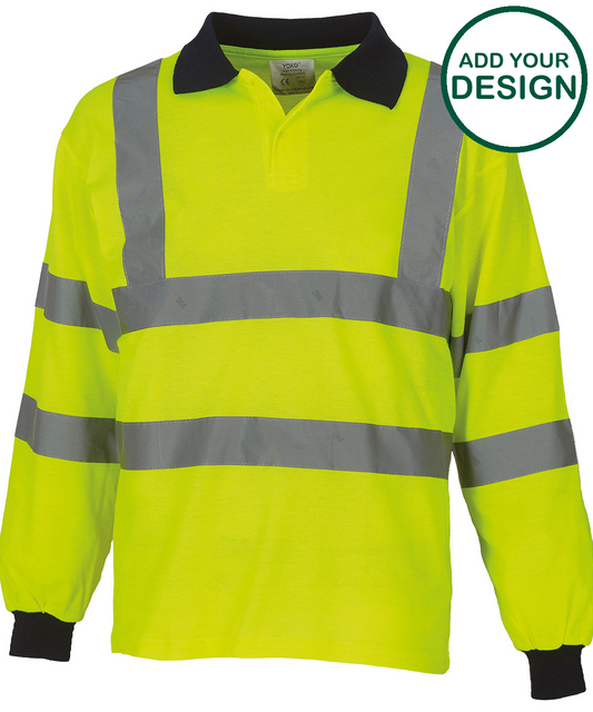 Hi-vis long sleeve polo (HVJ310)
