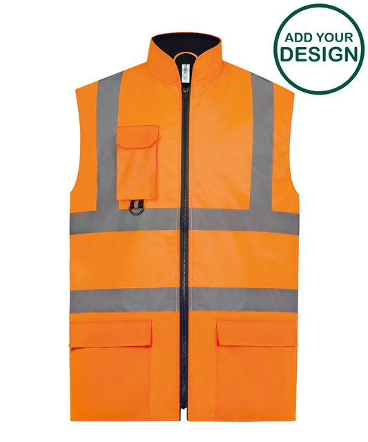 Hi-vis padded bodywarmer (HV005)
