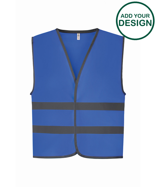 Hi-vis reflective border kids waistcoat (HVW102CH)