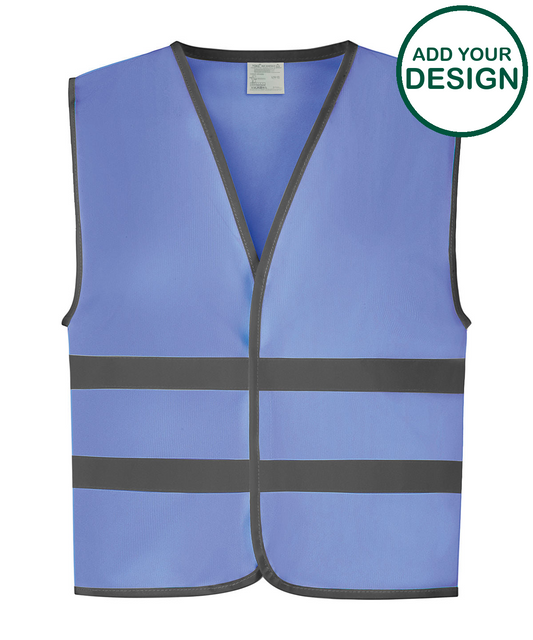 Hi-vis reflective border kids waistcoat (HVW102CH)