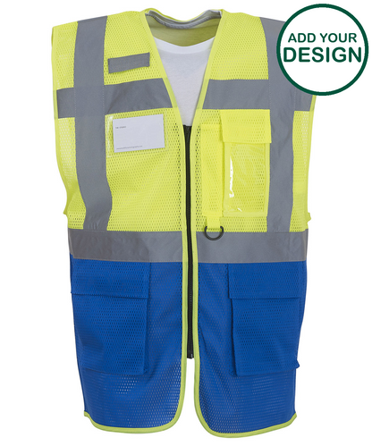Hi-vis top cool open-mesh executive waistcoat (HVW820)